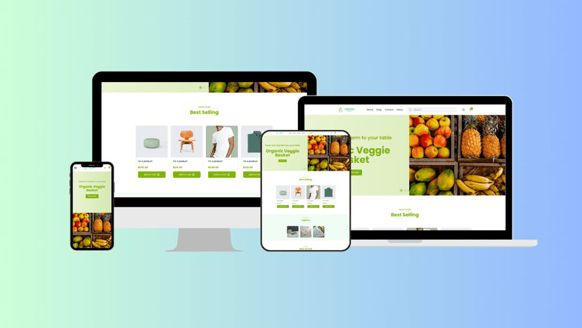 Areeha Organics E-commerce